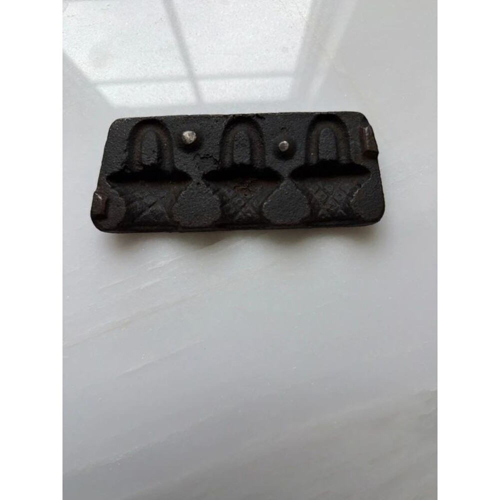 Antique cast iron basket candy mold